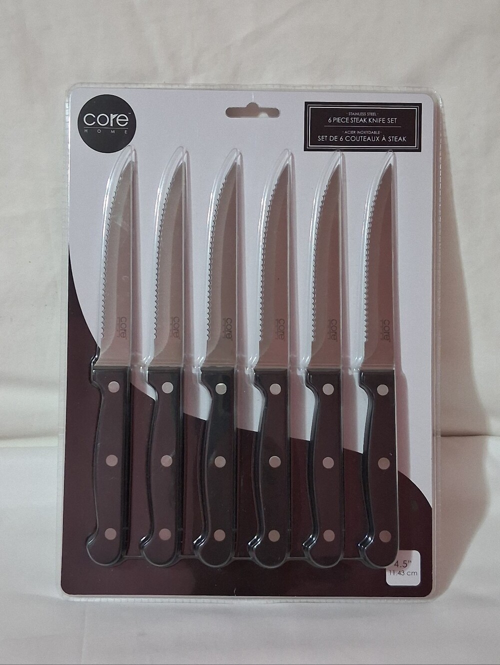 New Core Home 6pc Steak Knife Set